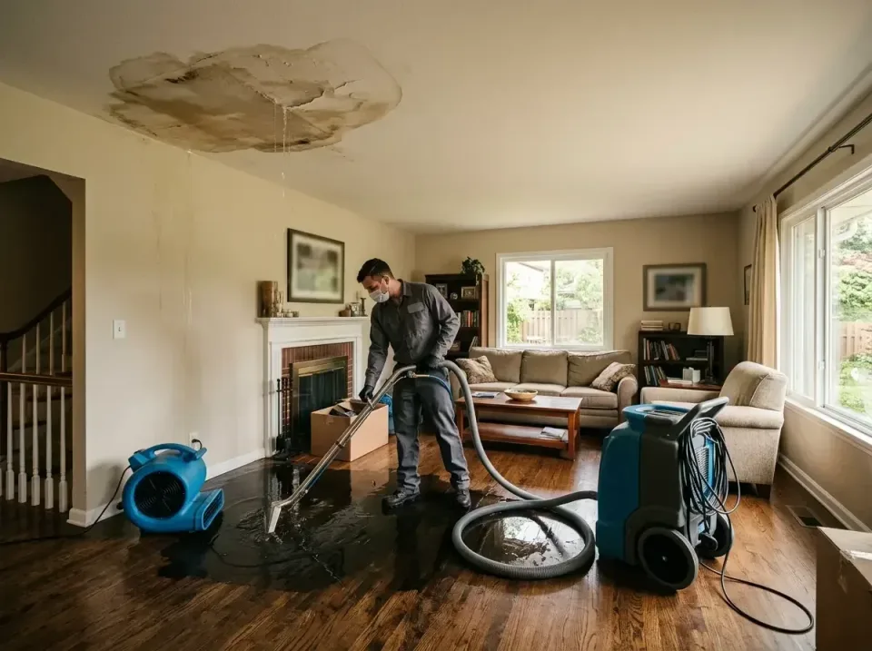 attic-pipe-burst-ceiling-drip-008 — frequently asked questions, Water Damage Restoration & Carpet Care in Countryside, IL